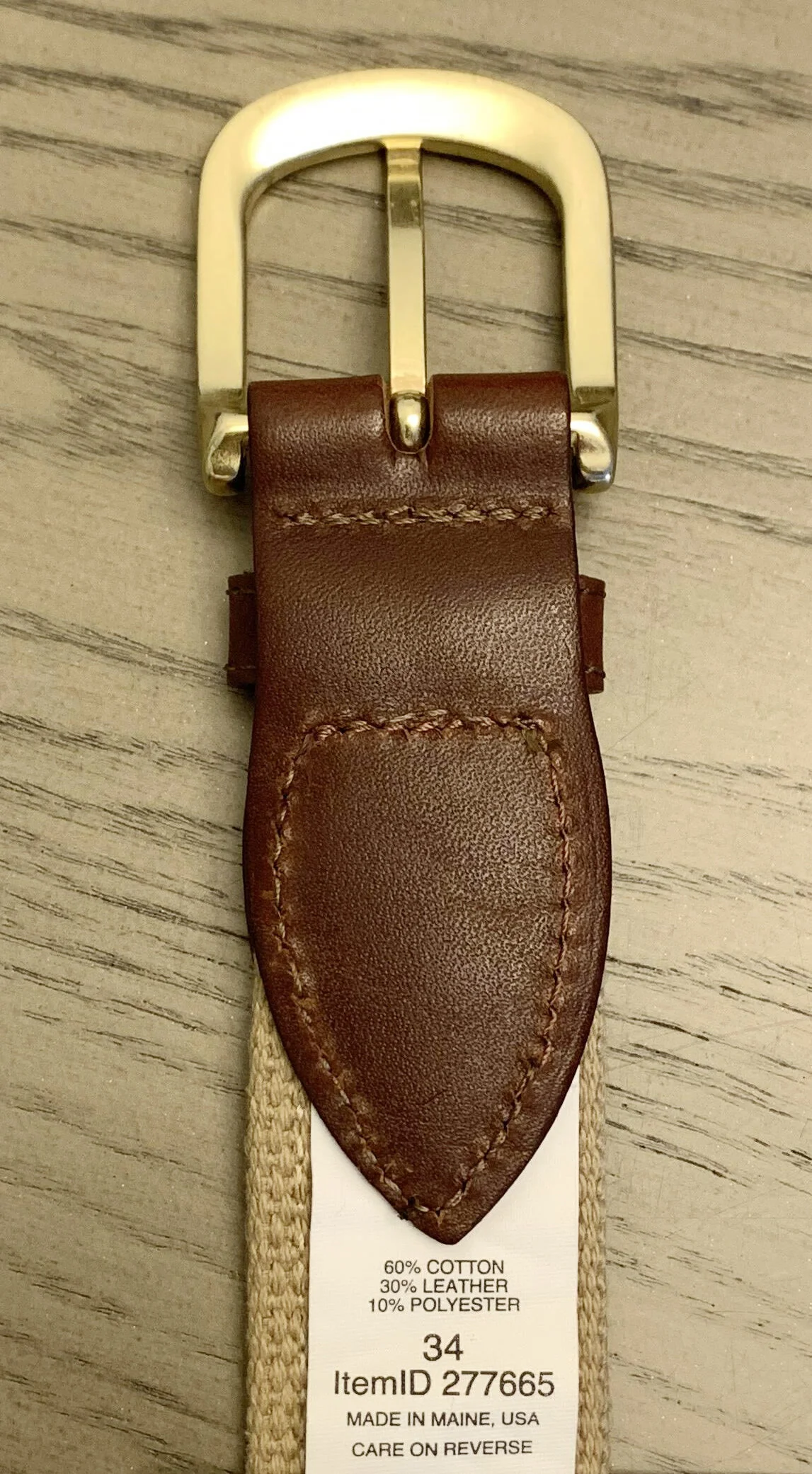 Vintage LL Bean Duck Boot Belt (Size 34) NWOT — RootsBK